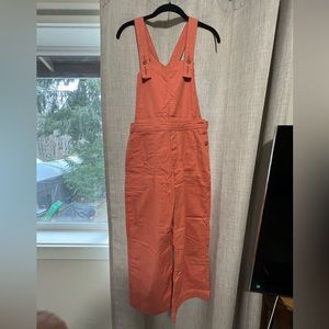 Patagonia W's Stand Up Cropped Overalls in Coral size 0